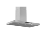 Campana decorativa - Bosch DWB97IM50, Decorativa, 710 m³/h, 3 potencias + intensiva, 90 cm, Inox