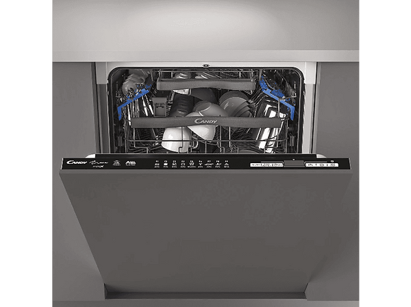Lavavajillas integrable- Candy Brava CELDIMN 4D622PB, 16 servicios, 9 programas, WIFI, 3a bandeja, Inox