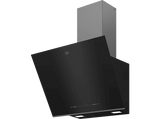 Campana convencional - Beko BHCA66641BBHS, Velocidades 3 + Intesivo, 445 m³/h, Inclinada, Negro