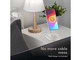 Cargador móvil inalámbrico - CellularLine, Mag Duo 2in1 Wireless Qi2.2, Estación de carga 25 W, Universal, Blanco