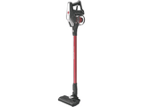 Aspirador escoba - Hoover HF300 HOME, Cepillo Anti-Enredos, Posición Parking, Luz LED, Autonomía 40 min, Batería Extraíble, Carga 2.5h, 0.7L, Rojo