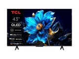 TV QLED 43 - TCL 43T69C, UHD 4K, Procesador AiPQ, Smart TV, DVB-T2, Negro