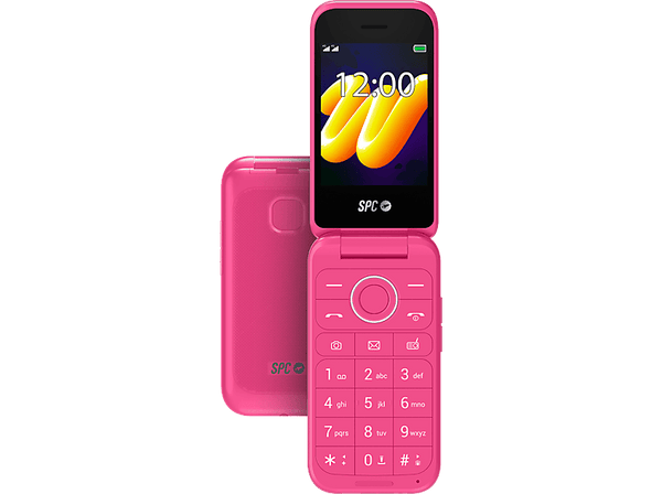 Móvil - SPC Wild, 48+128 MB, 1600 mAh, QVGA, Botón SOS, 4G, 240h Autonomía, Rosa