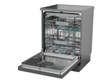 Lavavajillas - Hisense HS663A90XUK, 16 servicios, 8 programas, 60 cm, Tecnología Inverter, Secado Extra, Tercera Bandeja, Acero inoxidable