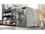 Lavadora carga frontal - Bosch WGG256ZAES, Serie 6, 10 Kg, 1600 RPM, 12 programas, Iron Assist anti arrugas, Acero antihuellas