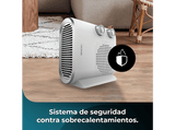 Calefactor - Cecotec ReadyWarm 2050 Max Dual White, 2000W, 2 niveles de potencia, 3 modos de funcionamiento, Hasta 20m2, Termostato regulable, Blanco
