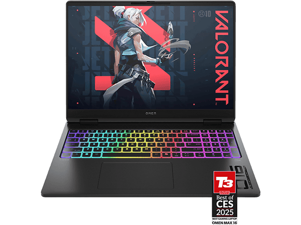 Portátil gaming - HP OMEN MAX 16-ak0004ns, 16 " WQXGA, AMD Ryzen™ AI 9 HX 375, 32 GB RAM, 1 TB SSD, GeForce RTX™ 5080 Ti, WINDOWS Home