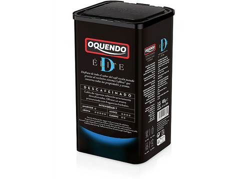 Café molido - Oquendo Cofibox Élite Descafeinado 400g, 100% Robusta