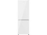 Frigorífico combi - Cecotec Bolero CoolMarket Combi 322 White Glass D, Total No Frost, 185 cm, 322 l, Inverter Plus, Puertas de cristal, White Glass