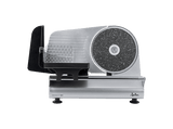 Cortafiambres - Jata JECF1054, 200W, Regulador de Corte de Precisión de 0 a 15 mm, Base Antideslizante, Cuchilla INOX Stonite 22cm, Plata