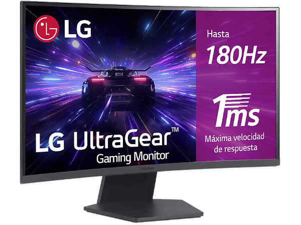 Monitor gaming - LG 27GS60QC-B, 27", Full-HD, 1 ms, 180 Hz, HDMI x2, DisplayPort x1, Morado grisáceo