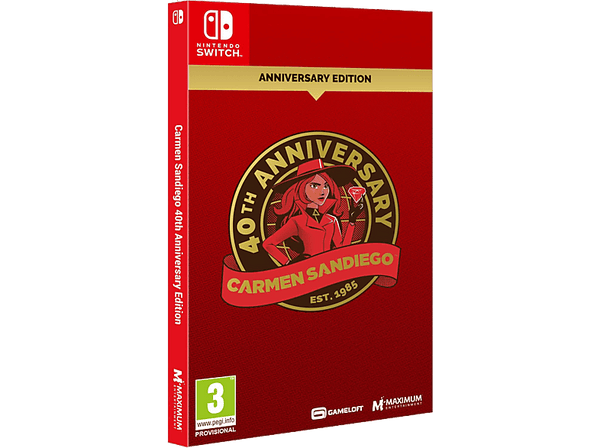 Nintendo Switch Carmen Sandiego 40th Anniversary Edition