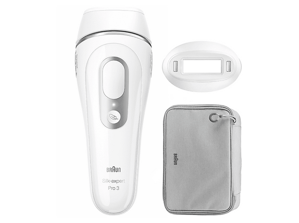 Depiladora IPL - Braun Luz Pulsada Silk·expert Pro 3 PL3020, Depilación permanente, 2 modos suavidad, Tecnología Skin Protection Lite, Blanco
