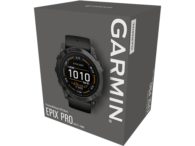 Reloj deportivo - Garmin Epix™ Pro (Gen 2), Negro, 51 mm,  127-210 m, 1.4 AMOLED, Autonomía de 31 días modo Smartwhatch