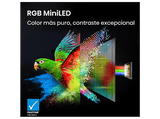 TV RGB Mini LED 75 - Hisense 75UR9S, UHD 4K, Quad Core / MT9655, Hi-View AI Engine RGB, Tuned by Devialet, Anti Reflejo, Negro