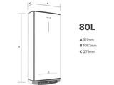Ariston Velis Pro Wifi 80, 1500 W, 8 bar, 80 l, Blanco - Termo eléctrico