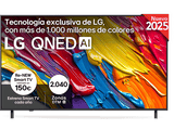 TV QNED 65 - LG 65QNED82A6B, UHD 4K, Procesador Inteligente α7 AI Processor 4K Gen8, Smart TV, DVB-T2 (H.265), Ashed Blue