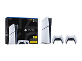 Consola - Sony PS5 Slim Digital Edition, 825 GB SSD, 4K, 2 mandos DualSense, Chasis E, Blanco