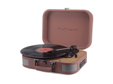 Tocadiscos - Prixton VC600, Correa de Transmisión, Bluetooth, 33/45/78 rpm, Dos Altavoces Estéreo de 5W, Mocha Mousse