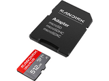 Tarjeta Micro SD - SANDISK Ultra PLUS, 512 GB, Hasta 200 MB/s, UHS-I, V10, A1, C10, Adaptador SD, Full HD, Gris