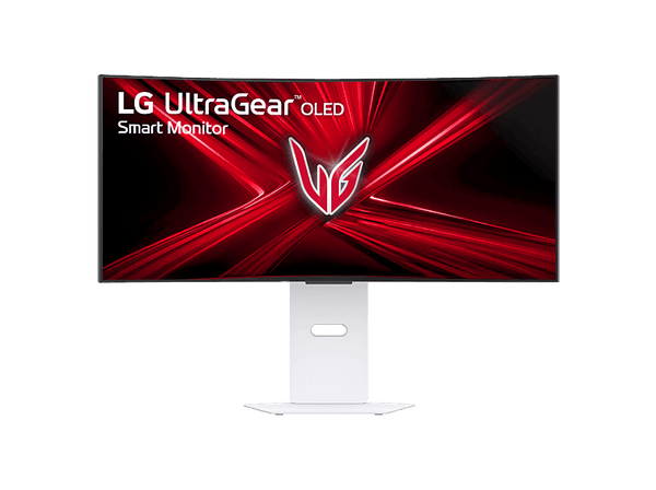 Monitor gaming - LG 34GX90SA-W, 34" WQHD 4K, 240 Hz, 0.03 ms, OLED curvo 800R, AMD FreeSync™, USB-C, Altavoces integrados, Altura ajustable, Blanco