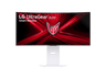 Monitor gaming - LG 34GX90SA-W, 34" WQHD 4K, 240 Hz, 0.03 ms, OLED curvo 800R, AMD FreeSync™, USB-C, Altavoces integrados, Altura ajustable, Blanco