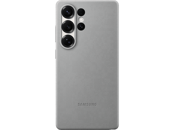 Funda - Samsung Kindsuit, Para Samsung Galaxy S25 Ultra, Cuero Vegano, Gris