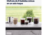 Cafetera superautomática - De'Longhi Rivelia EXAM440.35.B, Molinillo integrado, Espumador leche, Táctil, 4 perfiles, 8 recetas, 19bar, 1450W, Negro