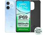 Móvil - OPPO A5 Pro, 4G, Feather Blue, 256 GB, 8 GB RAM, 6.67 LCD, Snapdragon® 6s 4G Gen 1 , 5800 mAh