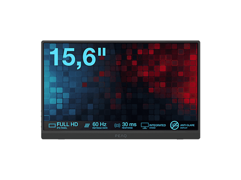 Monitor portátil - PEAQ PMO P150-FFK, 15.6