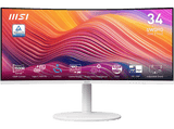 Monitor gaming - MSI Modern MD342CQPW, 34, UWQHD, 1 ms MPRT, 4 ms GtG, 120 Hz, 1x USB-B, 2x USB-A, 2x HDMI, 1x DisplayPort, Blanco