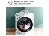 Lavadora carga frontal - LG F4X9009TWCE, 9 kg, 1400 rpm, 23 programas, TurboWash™ 360°, Selector LCD, Clase A-60%, Blanco
