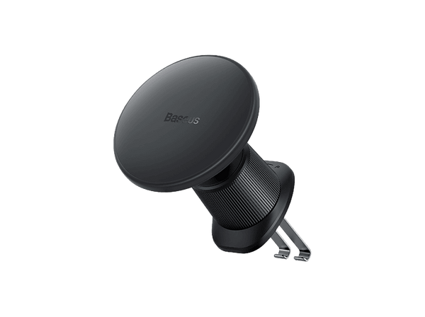 Soporte de móvil para coche - Baseus CW01, Universal, 15W, Fijación magnética, Ángulo ajustable, Para rejilla de ventilación, Negro Cluster