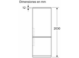 Frigorífico combi - Bosch KGN392WCF, Serie 4, No Frost,203 cm, 363 l, Multi Air Flow, Refrigeración "Súper", Blanco