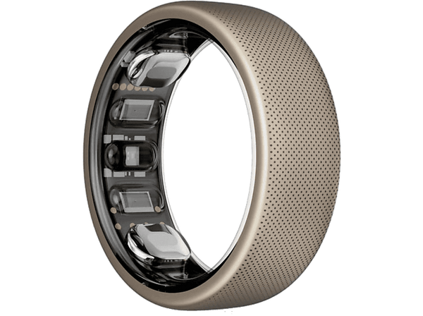Anillo inteligente - Amazfit Helio Ring, 16.5 mAh, Talla 8, 10 ATM, 4 días Autonomía, Titanio