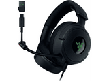Auriculares gaming - Razer Kraken V4 X, Circumaurales, Cable 200 cm, Tecnología Razer Chroma™ RGB, Cancelación de Ruido, Negro