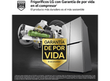 Frigorífico americano - LG GMB860PYDE, No Frost, 178.7 cm, 530 l, LINEARCooling™, ThinQ™, Inox antihuellas