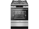 Cocina a gas - Fagor 3CLG-610BX, Gas Natural, 4 quemadores, Horno 77 l, Limpieza por vapor, 60 cm, Inox