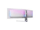 Monitor gaming - Philips 49M2C8900L/00, 49 Dual QHD, 144 Hz, 0.03 ms GtG, OLED, Curvo, Altura Ajustable, Blanco