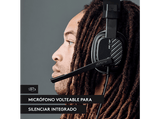 Auriculares gaming - Logitech G Astro A10, Diadema, Con cable, Para PS4/PS5, Micrófono volteable para silenciar, Control de volumen integrado, Negro