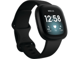 Smartwatch - Fitbit Versa 3, Negro, Funciones de salud avanzadas, GPS, Frecuencia cardiaca, + 6 días batería