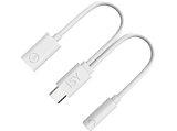 Adaptador USB-C a Jack 3.5mm - ISY IKA 1001, Blanco