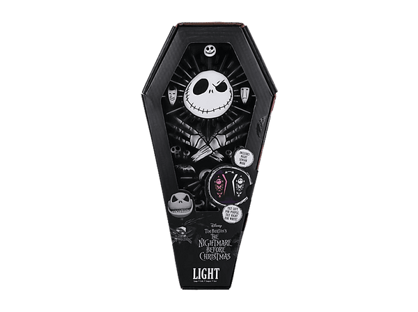 Lámpara - Funko Pesadilla Antes de Navidad - Ataúd 3D, 4 niveles brillo, Sensor luz nocturna, Producto oficial Disney