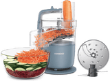 Procesador de alimentos - Kenwood MultiPro Go FDP22.130GY, 650 W, 1.3 l, Función 360° Express Serve, Compacto, Azul