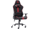 Silla gaming - Newskill Kitsune V2, Reposabrazos 2D, Hasta 136 kg, Tela Transpirable, Cojines Lumbar y Cervical, Reclinable en 180º, Rojo