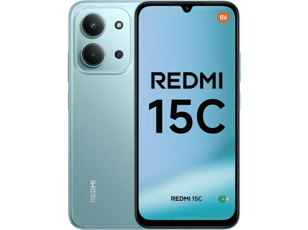 Xiaomi Redmi 15C, Verde Menta, 128 GB, 4 GB, 6.9 " IPS, MediaTek Dimensity 6300, 6000 mAh