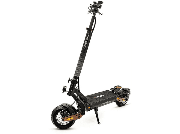 Patinete eléctrico - smartGyro Ryder, Potencia Nominal y Máxima 1000 W, Carga máx. 120 kg, 18000 mAh, Velocidad máx. 25 km/h, 70 km Autonomía, Negro