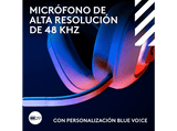 Auriculares gaming - Logitech G A20 X Lightspeed, Bluetooth, PS5-XBOX-Switch-PC, Playsync, Micrófono extraíble, Personalizable, Lightsync, Blanco