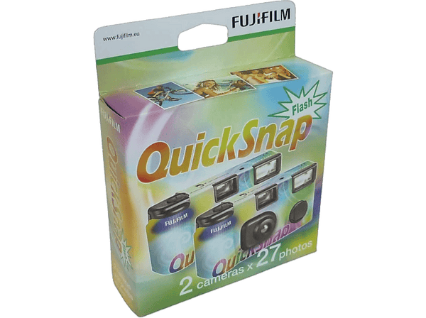 Cámara - Fujifilm QuickSnap Flash, Desechable, Pack de 2 unidades