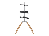 Soporte TV - One For All WM 7476, Para TV de 32 - 70 , 400x400, Giratorio 360º, Incluye Soporte Universal para Barra de Sonido, Roble